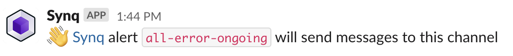 Slack confirmation