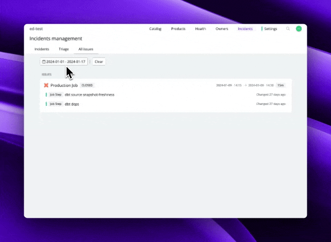 Date range picker
